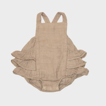 Mocha Ruffle Sunsuit