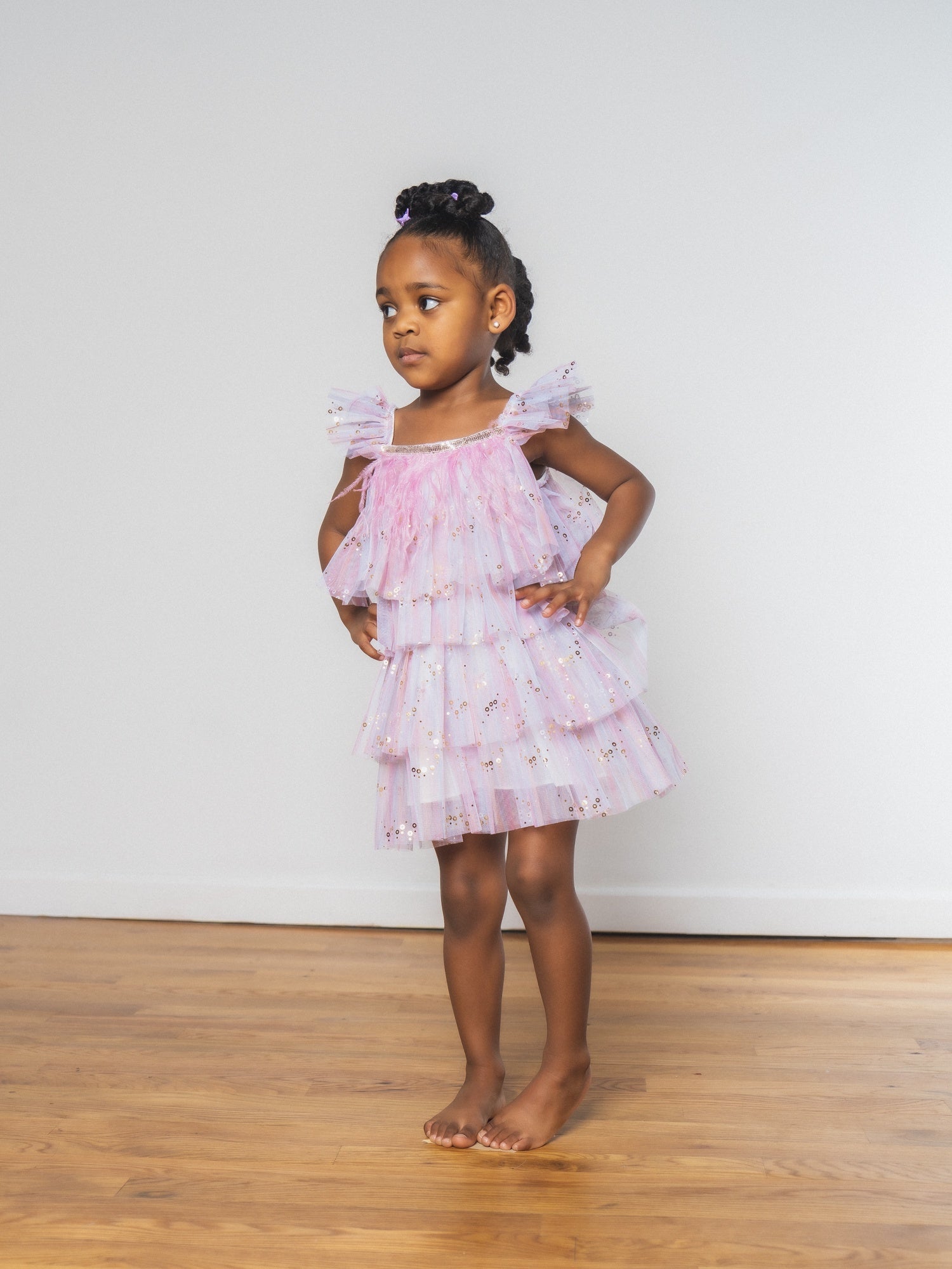 Purple Layered TuTu Dress
