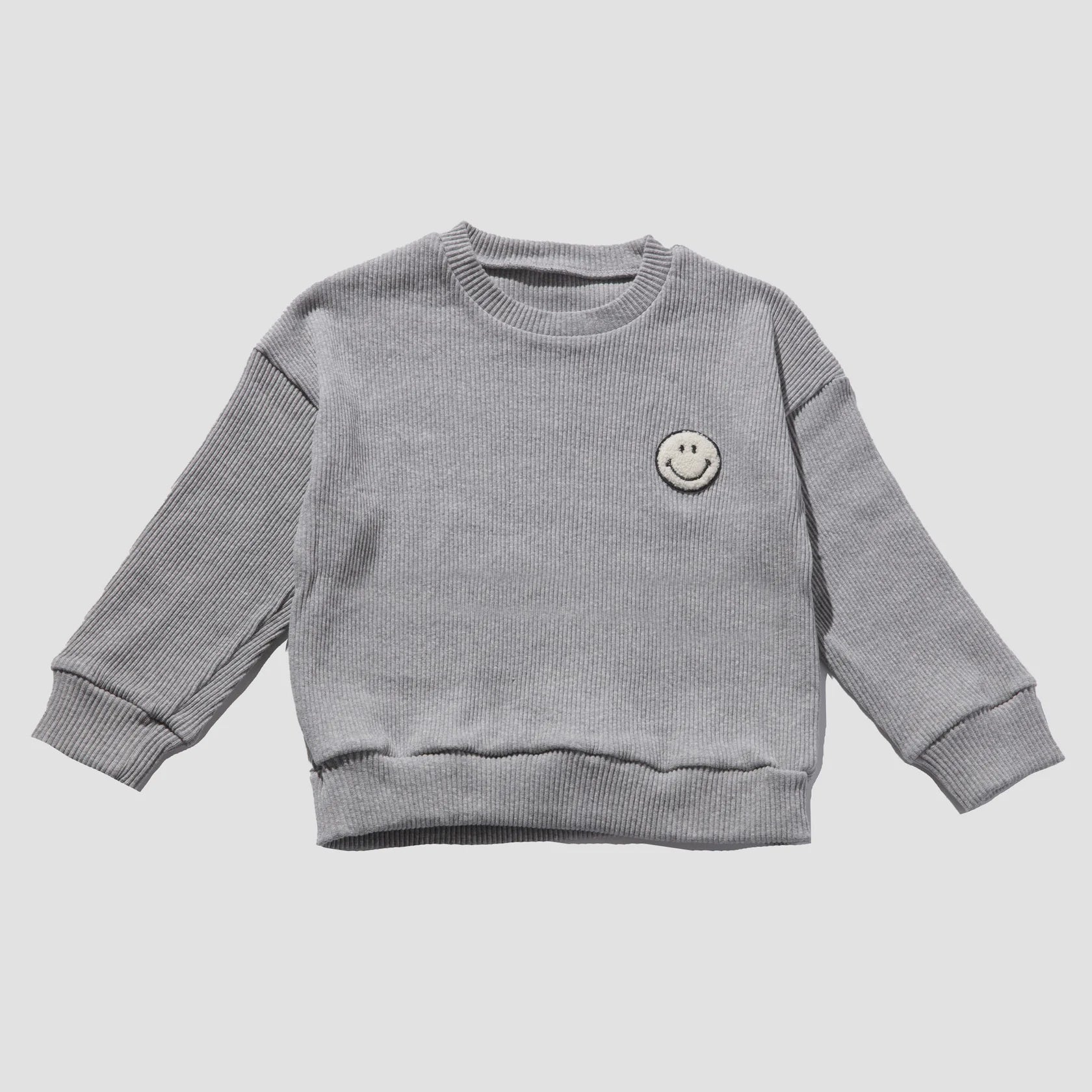 Gray Happy Sweatshirt