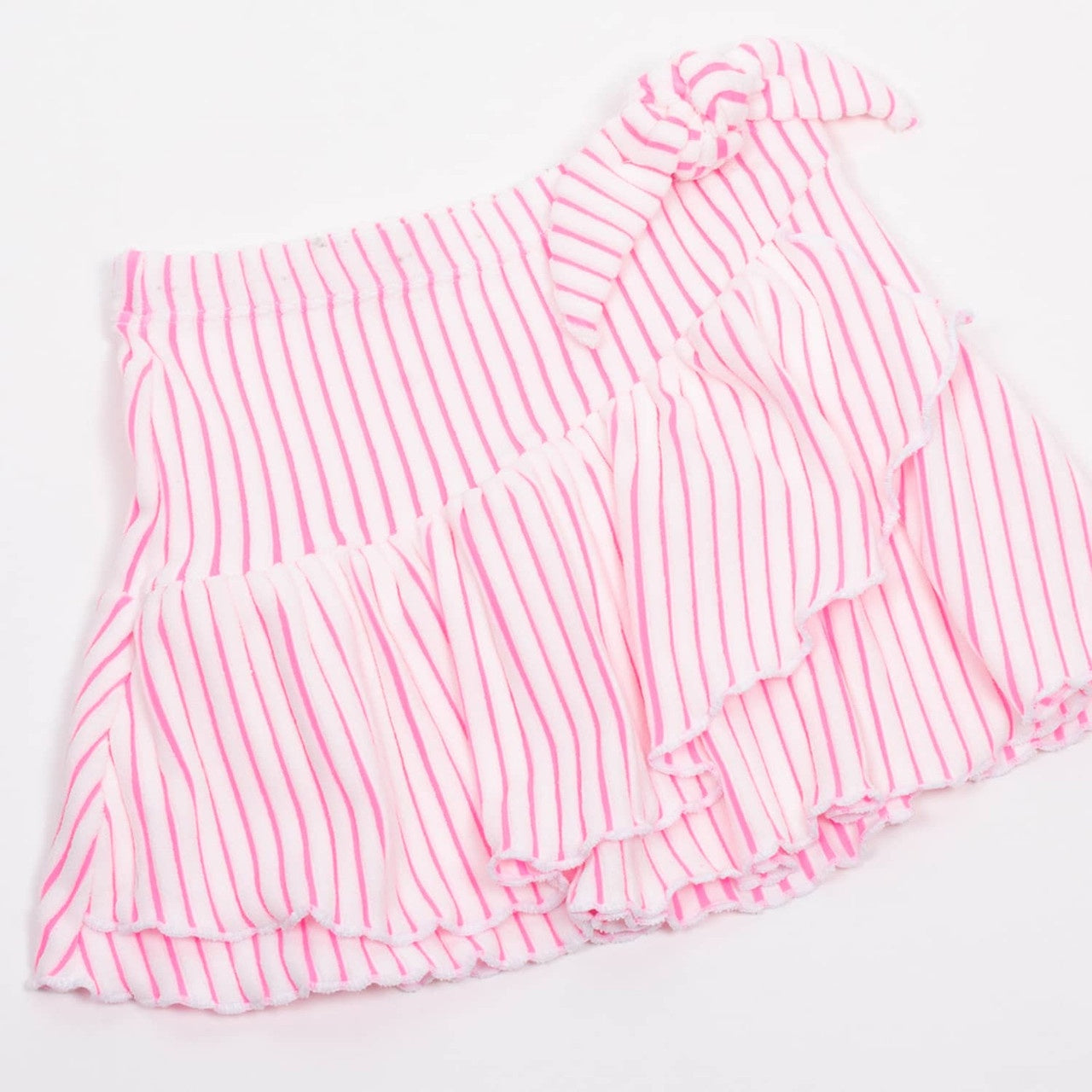 Berry Stripe Wrap Skirt