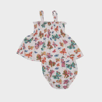 Butterfly Smocked Top  Bloomer