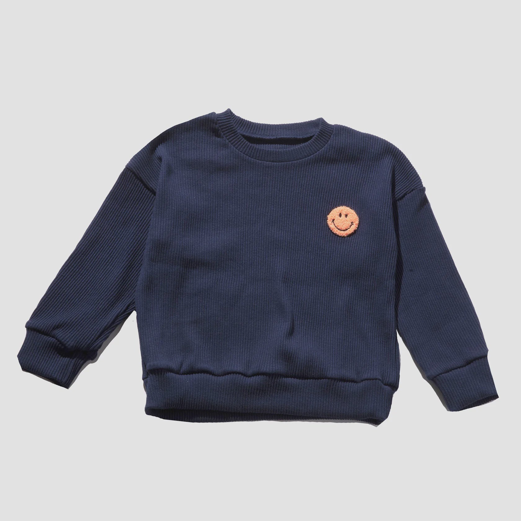Navy Happy Sweatshirt