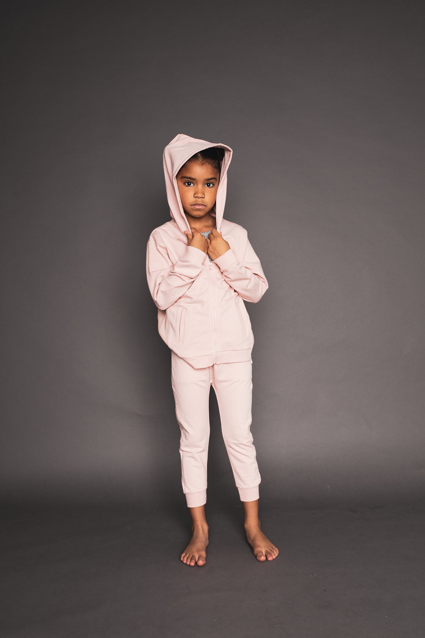 Light Pink Zip Up Hoodie