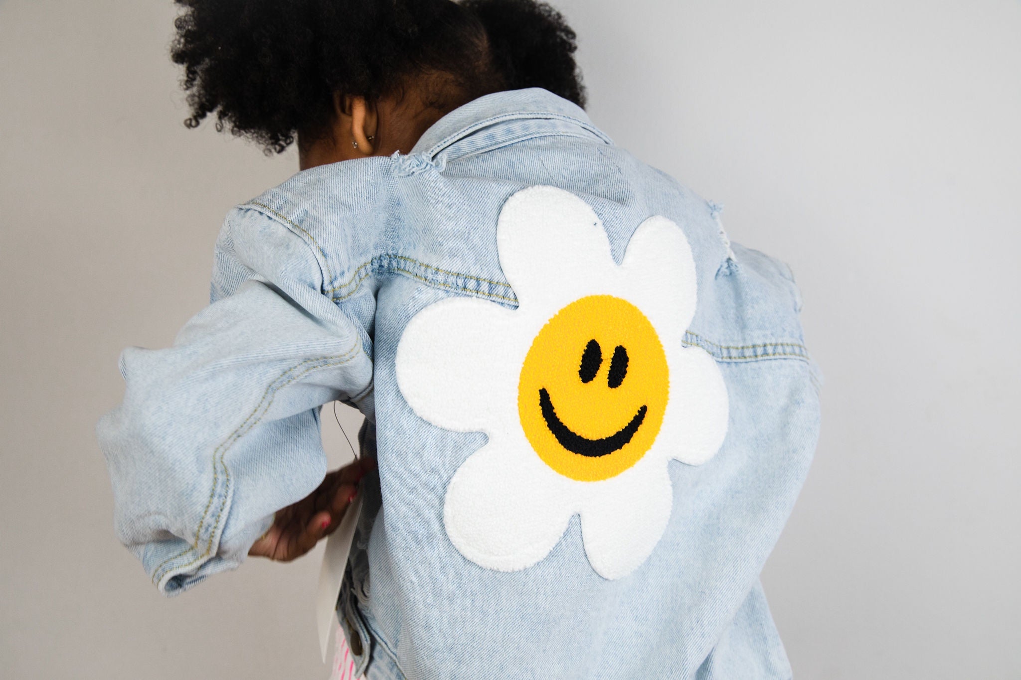 Daisy Patched Denim Jacket