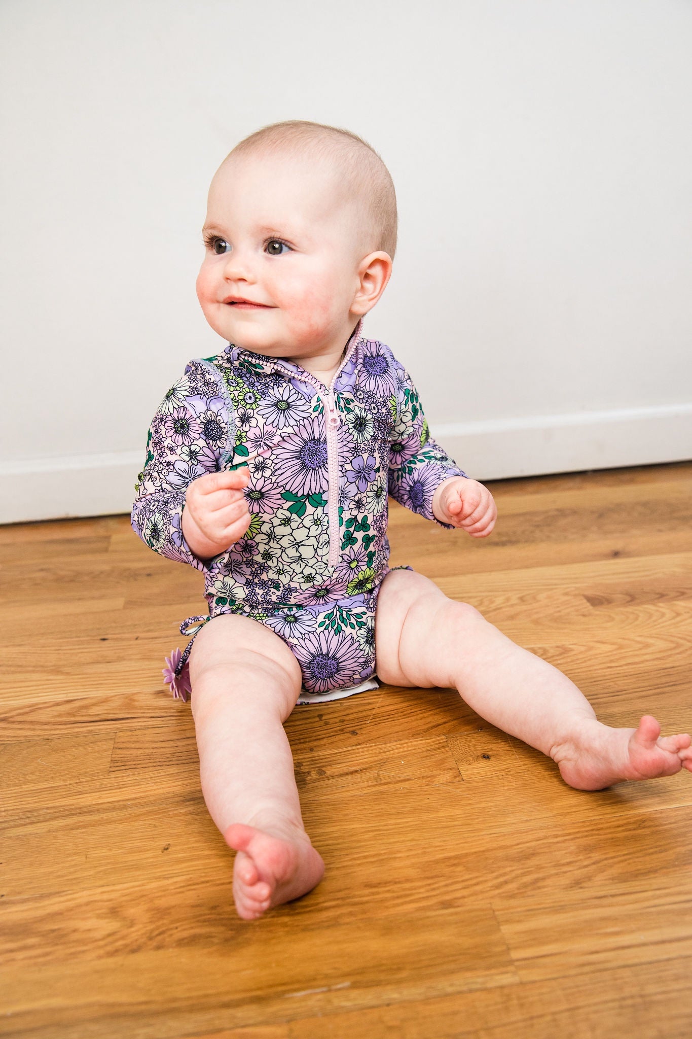 Long Sleeve Floral Purple