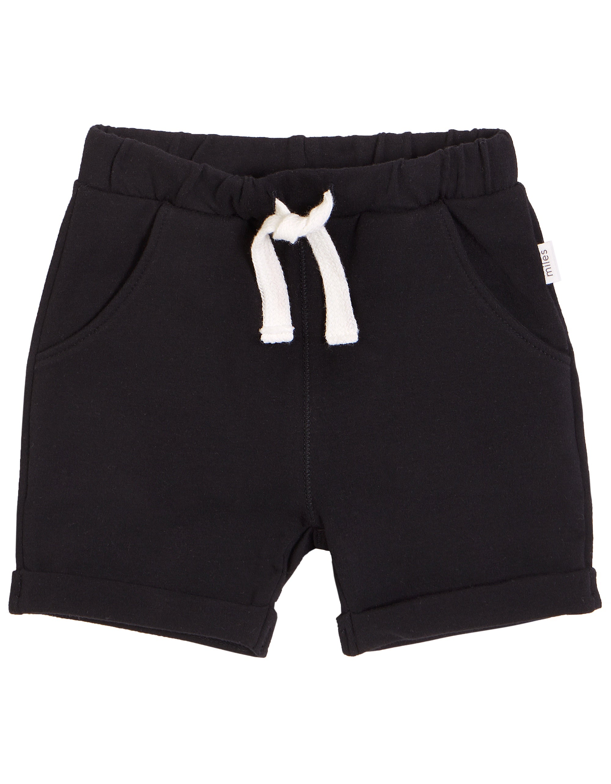 Black Knit Shorts